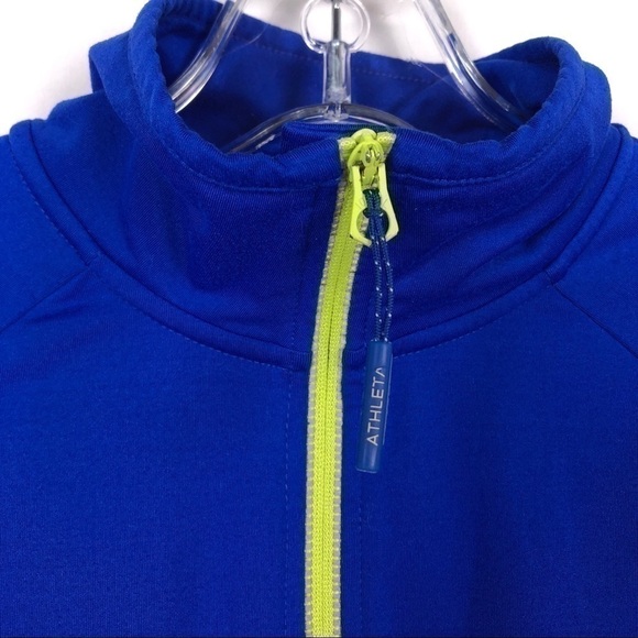 Athleta Half Zip Pullover Blue Jacket - Picture 2 of 10